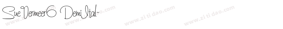 SueVermeer6 DemiItal字体转换